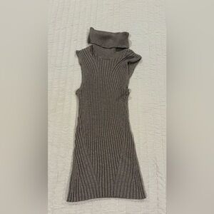 Philomena Petti Elegant Sleeveless Ribbed Knit Top - Brown
